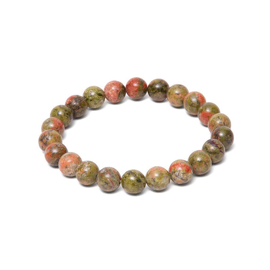 Pulsera de Unakita – Equilibrio, Visión y Sanación del Corazón