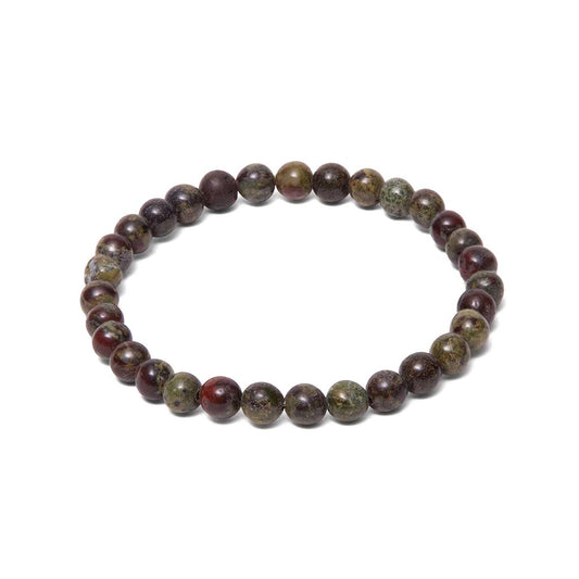 Pulsera de Piedra Sangre – Fuerza, Vitalidad y Pasión